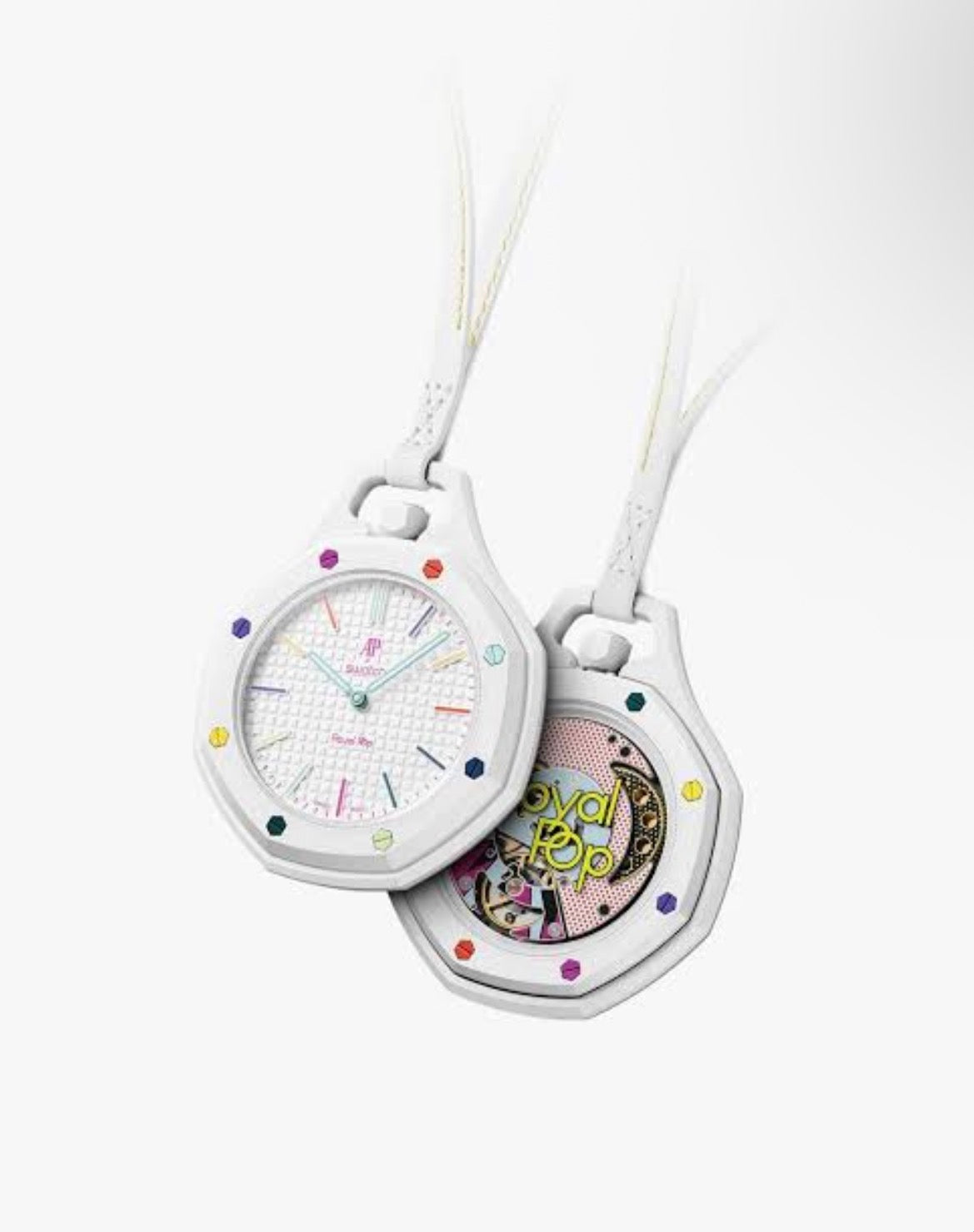 Swatch x AP Royal Pop "Rainbow White"